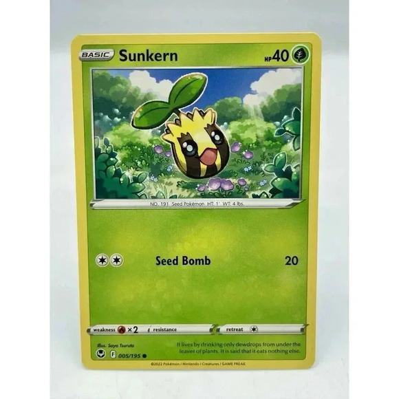 Sunkern 005/195 SWSH: Silver Tempest Non-Holo Pokémon TCG Mint Unplayed - Picture 1 of 2